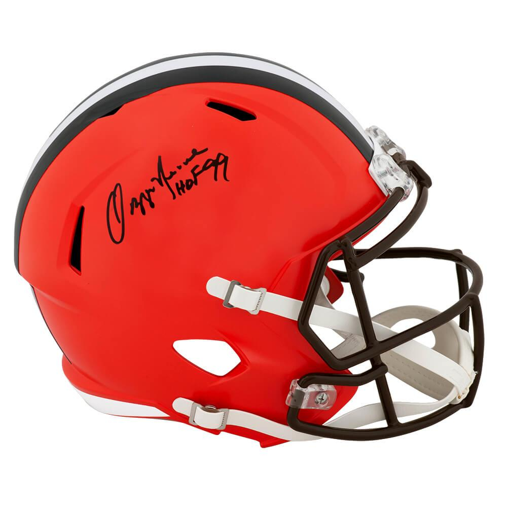 Ozzie Newsome Signed Browns Full-Size Speed Helmet Inscribed "HOF '99