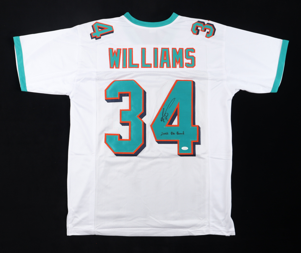 Ricky Williams Signed Jersey Inscribed "2002 Pro Bowl" (JSA) at PristineAuction.com Ricky Williams Signed Jersey Inscribed "2002 Pro Bowl" (JSA) at PristineAuction.com