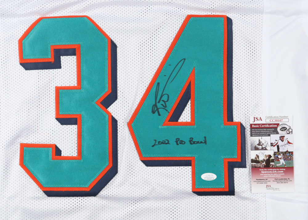 Ricky Williams Signed Jersey Inscribed "2002 Pro Bowl" (JSA) at PristineAuction.com Ricky Williams Signed Jersey Inscribed "2002 Pro Bowl" (JSA) at PristineAuction.com