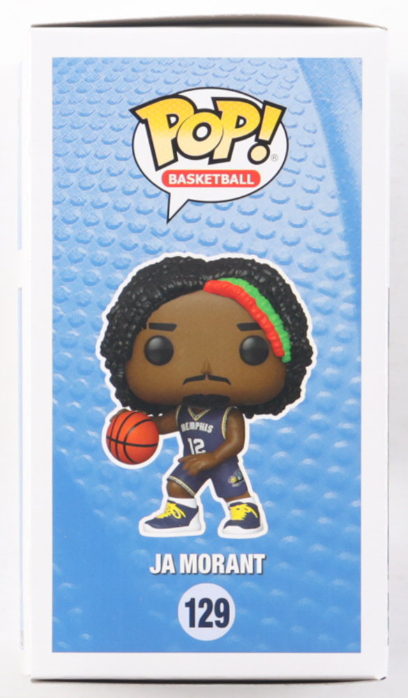 Ja Morant Signed Grizzlies #129 Funko Pop! NBA Vinyl Figure (Beckett) at PristineAuction.com Ja Morant Signed Grizzlies #129 Funko Pop! NBA Vinyl Figure (Beckett) at PristineAuction.com
