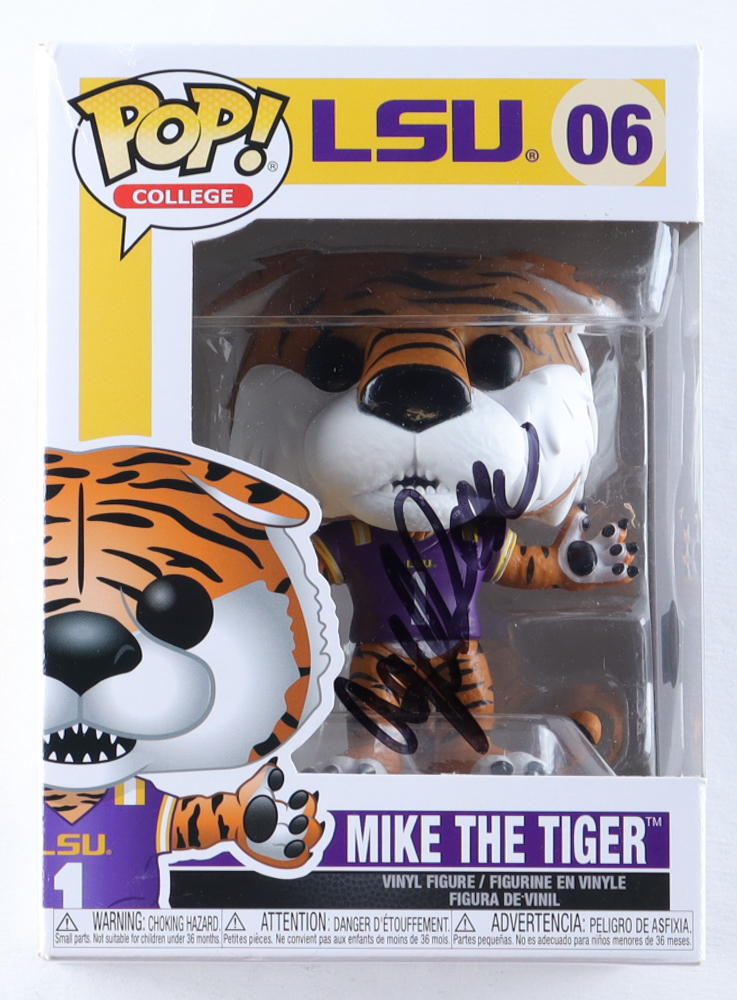 Angel Reese Signed LSU #06 Mike the Tiger Funko Pop! Vinyl Figure (Beckett) at PristineAuction.com Angel Reese Signed LSU #06 Mike the Tiger Funko Pop! Vinyl Figure (Beckett) at PristineAuction.com