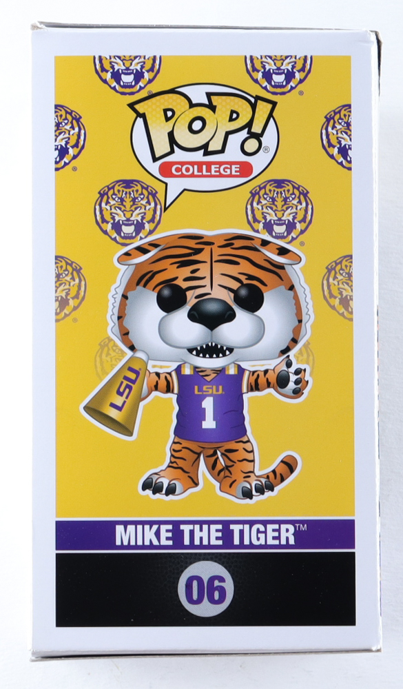 Angel Reese Signed LSU #06 Mike the Tiger Funko Pop! Vinyl Figure (Beckett) at PristineAuction.com Angel Reese Signed LSU #06 Mike the Tiger Funko Pop! Vinyl Figure (Beckett) at PristineAuction.com
