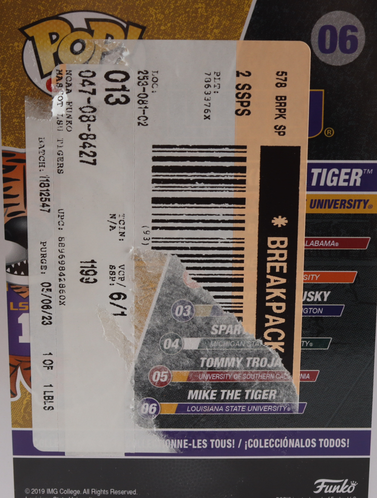Angel Reese Signed LSU #06 Mike the Tiger Funko Pop! Vinyl Figure (Beckett) at PristineAuction.com Angel Reese Signed LSU #06 Mike the Tiger Funko Pop! Vinyl Figure (Beckett) at PristineAuction.com