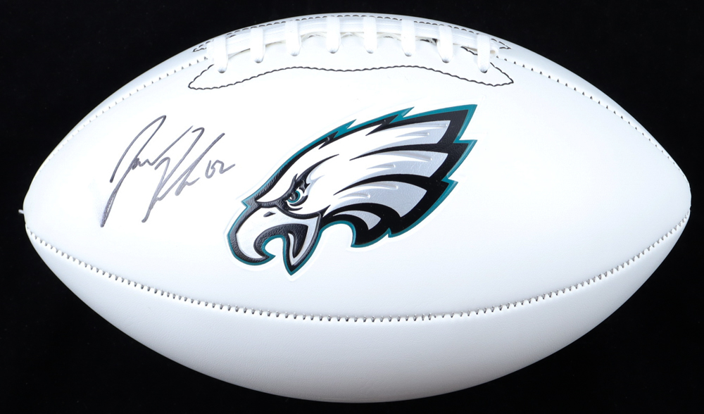 Jason Kelce Signed Eagles Logo Football (PSA) at PristineAuction.com Jason Kelce Signed Eagles Logo Football (PSA) at PristineAuction.com