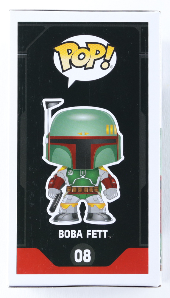 Dickey Beer Signed "Star Wars" #08 Boba Fett Funko Pop! Vinyl Figure Inscribed "Boba Fett" (JSA) at PristineAuction.com Dickey Beer Signed "Star Wars" #08 Boba Fett Funko Pop! Vinyl Figure Inscribed "Boba Fett" (JSA) at PristineAuction.com