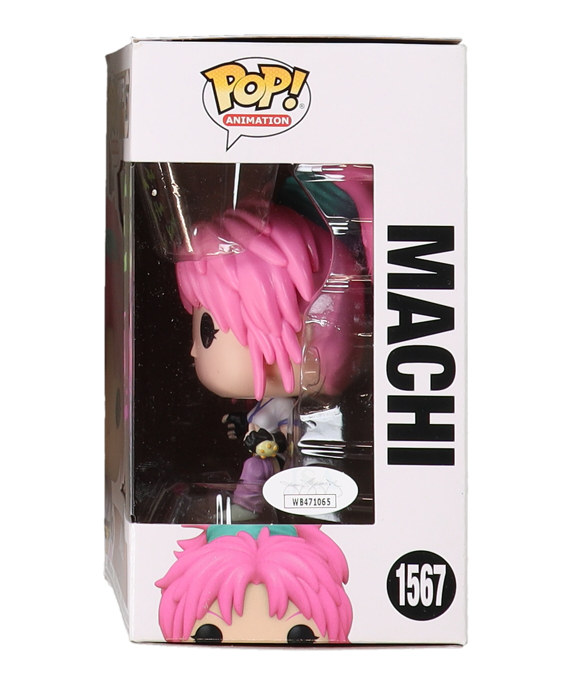 Abby Trott Signed "Hunter X Hunter" #1567 Machi Funko Pop! Vinyl Animation Figure With Quote & Character Name Inscriptions (JSA) at PristineAuction.com Abby Trott Signed "Hunter X Hunter" #1567 Machi Funko Pop! Vinyl Animation Figure With Quote & Character Name Inscriptions (JSA) at PristineAuction.com