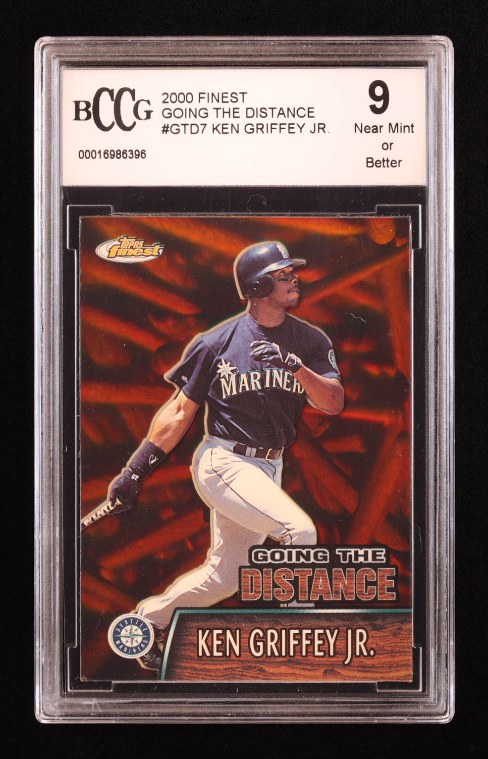 Ken Griffey Jr. 2000 Finest Going the Distance #GTD7 (BCCG 9) at PristineAuction.com Ken Griffey Jr. 2000 Finest Going the Distance #GTD7 (BCCG 9) at PristineAuction.com