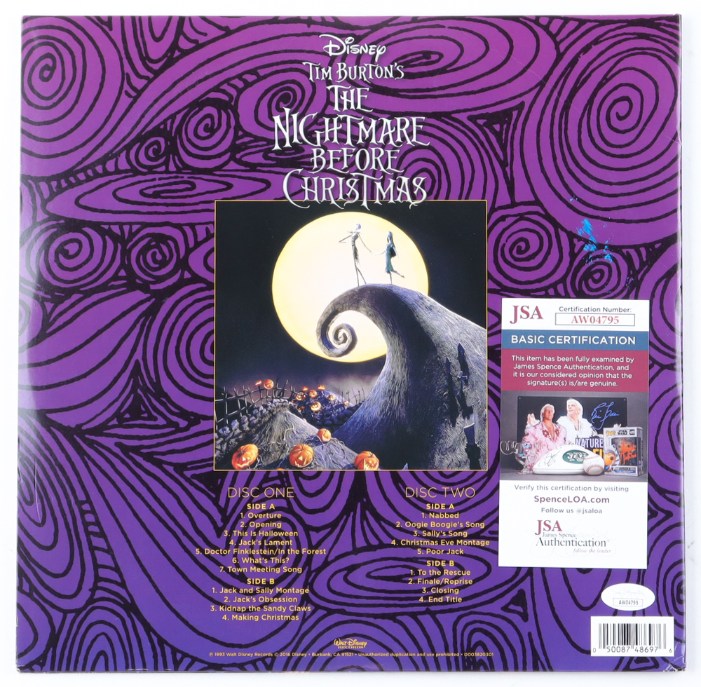 Danny Elfman Signed "The Nightmare Before Christmas" Vinyl Record Album (JSA) at PristineAuction.com Danny Elfman Signed "The Nightmare Before Christmas" Vinyl Record Album (JSA) at PristineAuction.com