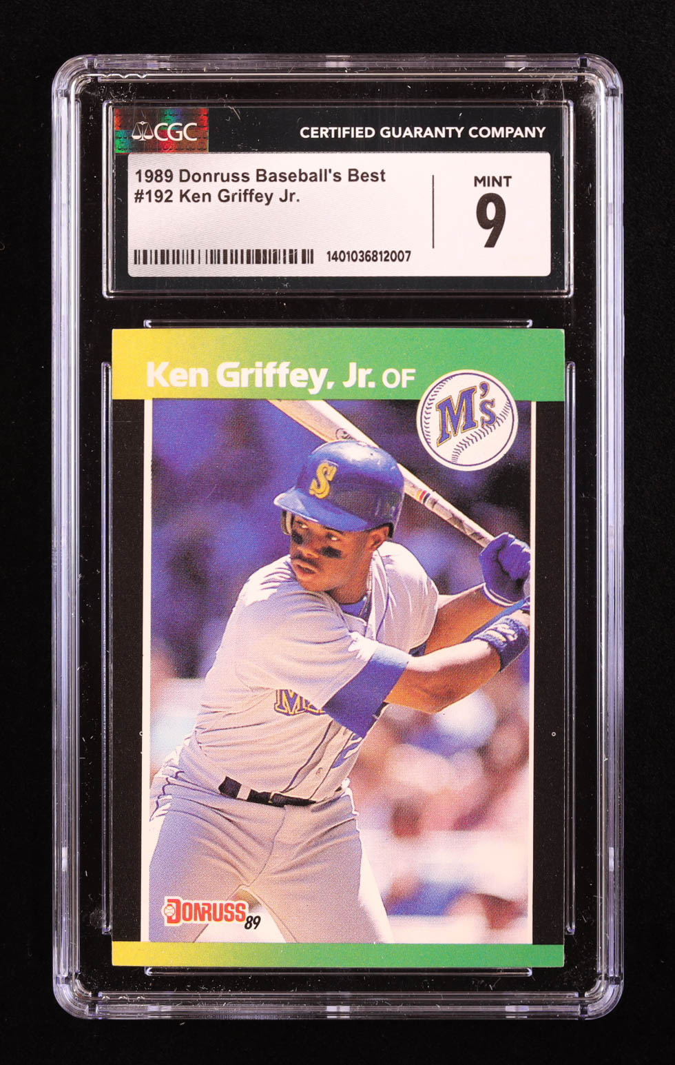 Ken Griffey Jr. 1989 Donruss Baseball's Best #192 RC (CGC 9) at PristineAuction.com Ken Griffey Jr. 1989 Donruss Baseball's Best #192 RC (CGC 9) at PristineAuction.com