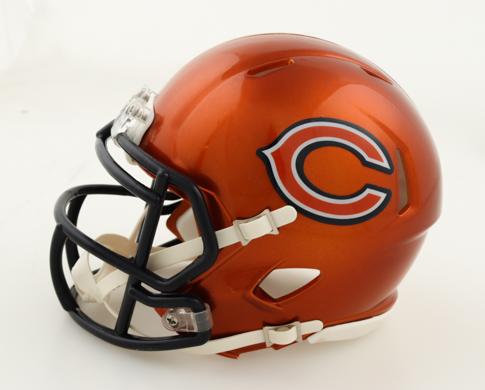 Justin Fields Signed Bears Flash Alternate Speed Mini Helmet (Beckett) at PristineAuction.com Justin Fields Signed Bears Flash Alternate Speed Mini Helmet (Beckett) at PristineAuction.com