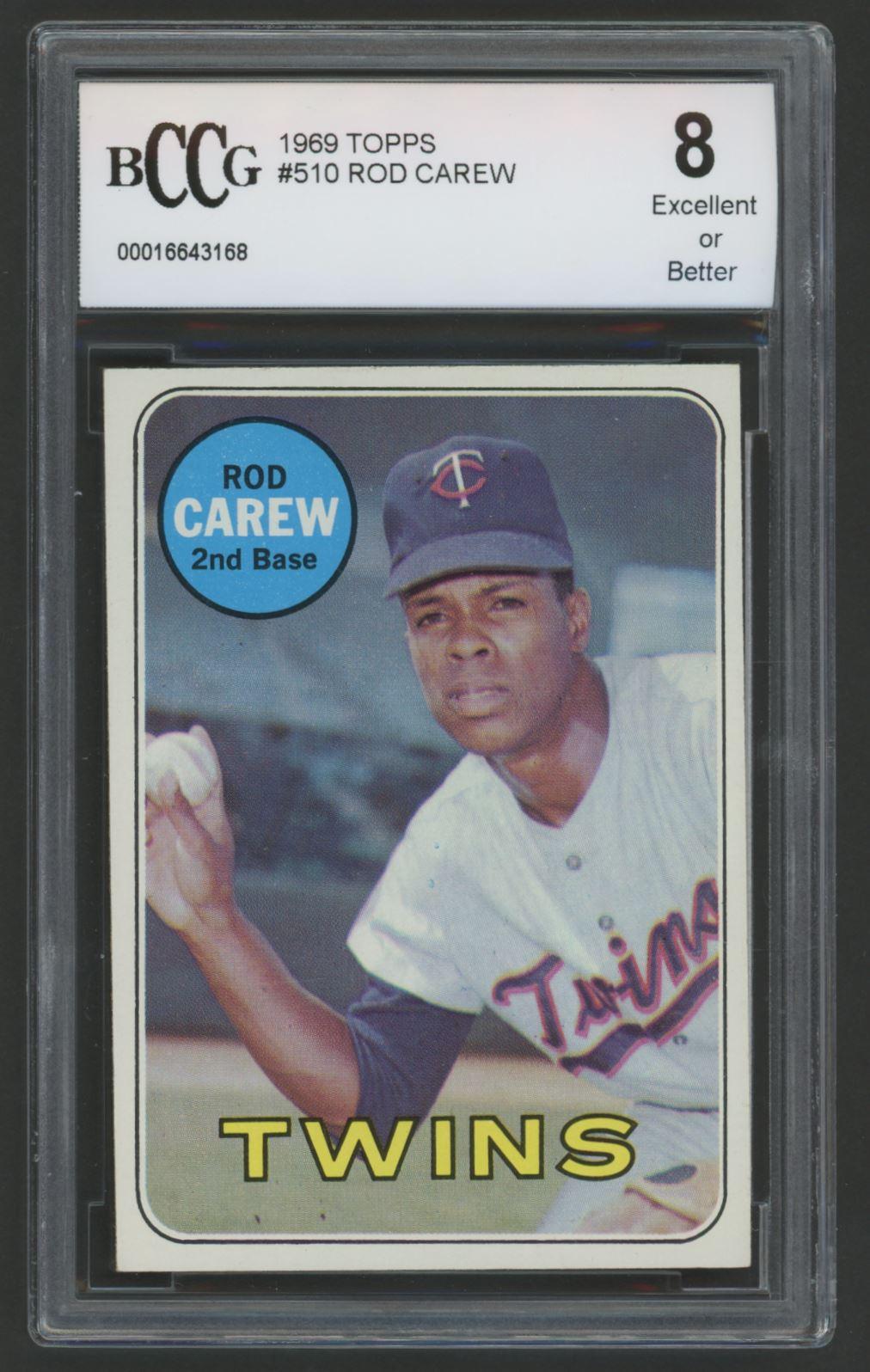 Rod Carew 1969 Topps #510 (BCCG 8) at PristineAuction.com Rod Carew 1969 Topps #510 (BCCG 8) at PristineAuction.com