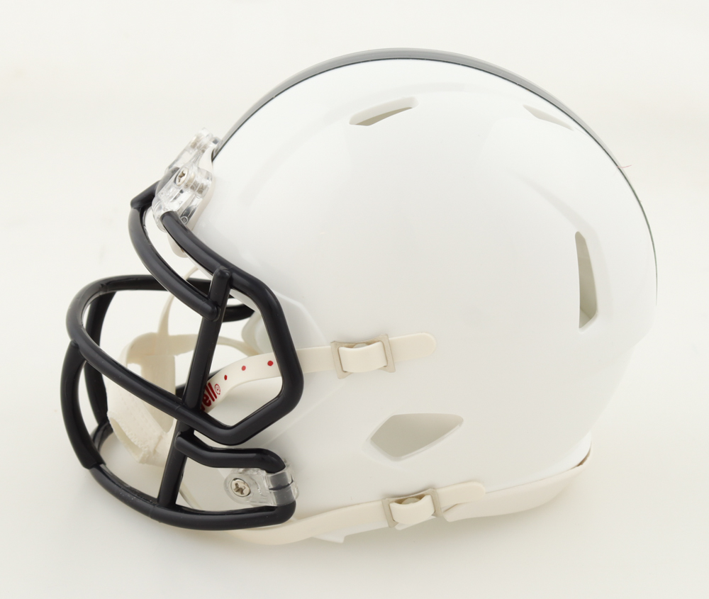Nick Singleton Signed Penn State Nittany Lions Speed Mini Helmet (Fanatics) at PristineAuction.com Nick Singleton Signed Penn State Nittany Lions Speed Mini Helmet (Fanatics) at PristineAuction.com