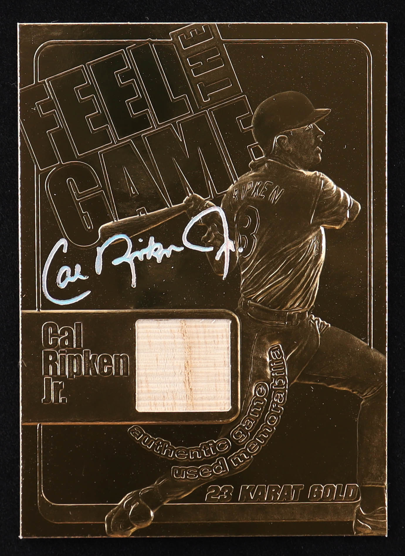Cal Ripken Jr. 2000 Gold Collectibles Feel the Game Holographic ...