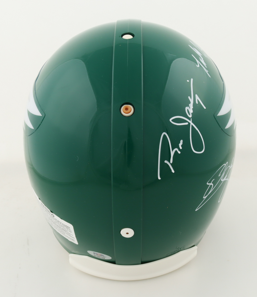 Randall Cunningham, Ron Jaworski & Donovan McNabb Signed Eagles Full-Size Authentic On-Field Helmet Inscribed "Polish Rifle" (PSA) at PristineAuction.com Randall Cunningham, Ron Jaworski & Donovan McNabb Signed Eagles Full-Size Authentic On-Field Helmet Inscribed "Polish Rifle" (PSA) at PristineAuction.com