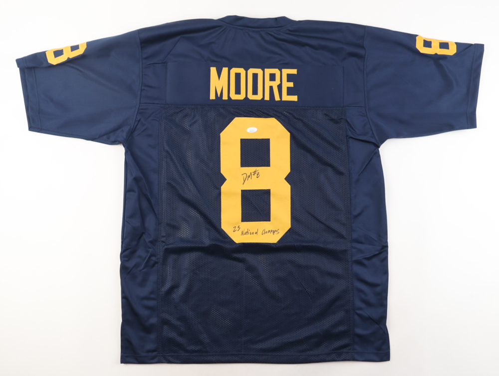 Derrick Moore Signed Jersey Inscribed "23 National Champs" (JSA) at PristineAuction.com Derrick Moore Signed Jersey Inscribed "23 National Champs" (JSA) at PristineAuction.com