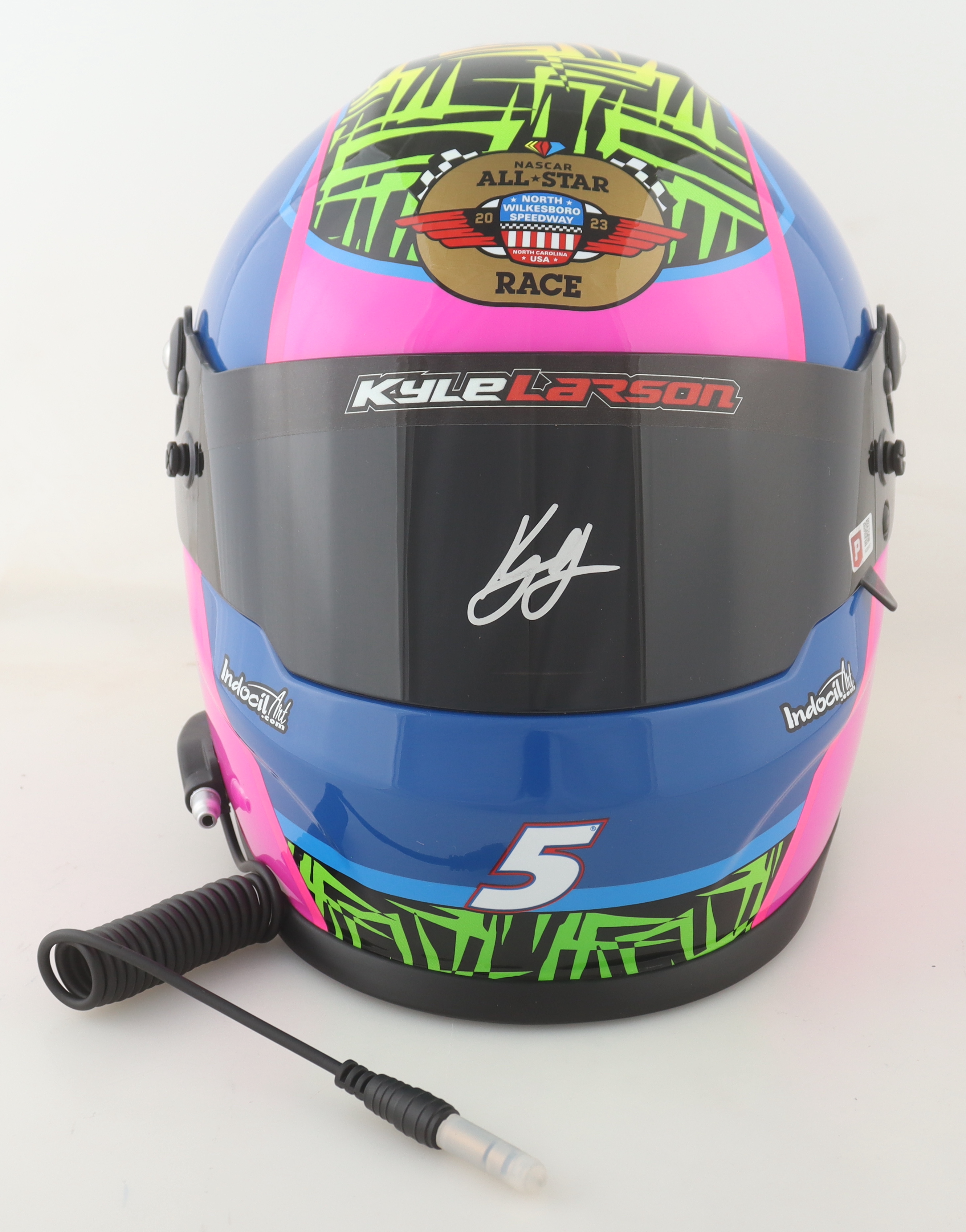 Kyle Larson Signed NASCAR 2023 North Wilkesbroro All Star Race Hendrick Autosports Full-Size Helmet (PA) at PristineAuction.com Kyle Larson Signed NASCAR 2023 North Wilkesbroro All Star Race Hendrick Autosports Full-Size Helmet (PA) at PristineAuction.com
