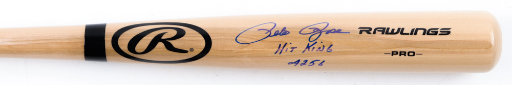 Pete Rose Signed Rawlings Baseball Bat Inscribed "4256" & "Hit King" (PSA) at PristineAuction.com Pete Rose Signed Rawlings Baseball Bat Inscribed "4256" & "Hit King" (PSA) at PristineAuction.com