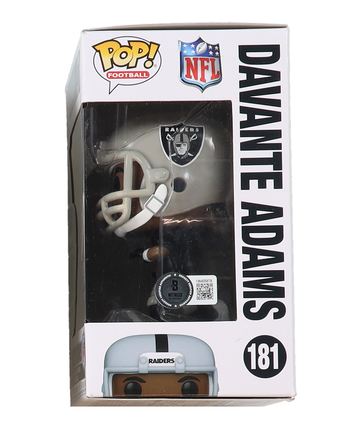 Davante Adams Signed Raiders #181 Funko Pop! Vinyl Figure (Beckett) at PristineAuction.com Davante Adams Signed Raiders #181 Funko Pop! Vinyl Figure (Beckett) at PristineAuction.com