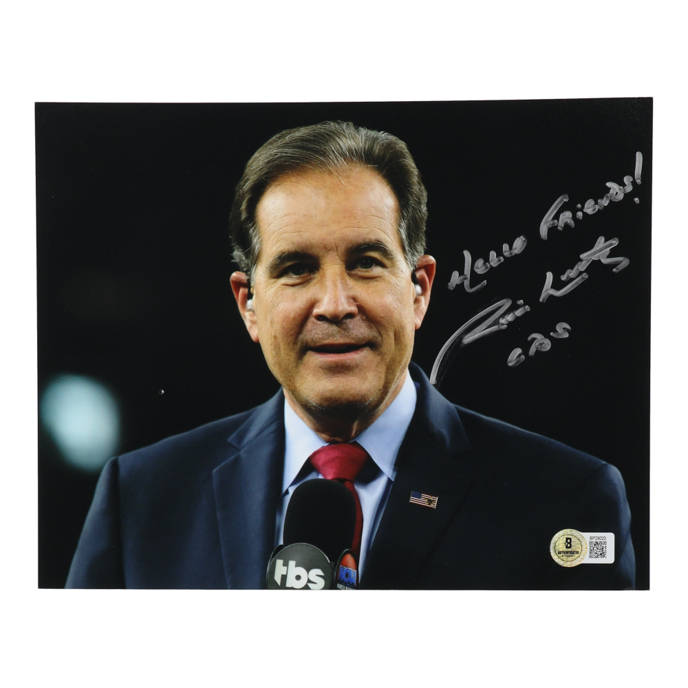Jim Nantz Signed 8x10 Photo Inscribed "Hello Friends!" & "CBS" (Beckett