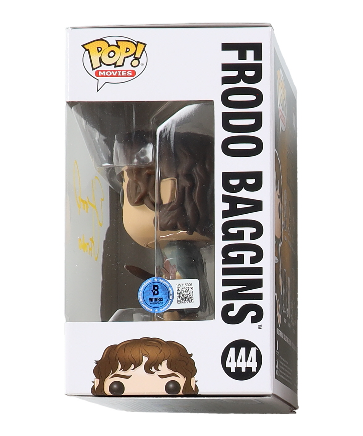 Elijah Wood Signed "The Lord of the Rings" #444 Frodo Baggins Funko Pop! Vinyl Figure Inscribed "Frodo" (Beckett) at PristineAuction.com Elijah Wood Signed "The Lord of the Rings" #444 Frodo Baggins Funko Pop! Vinyl Figure Inscribed "Frodo" (Beckett) at PristineAuction.com