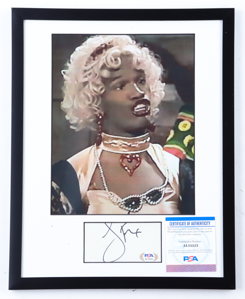 Jamie Foxx Signed " In Living Color" Custom Framed Cut Display (PSA) at PristineAuction.com Jamie Foxx Signed " In Living Color" Custom Framed Cut Display (PSA) at PristineAuction.com