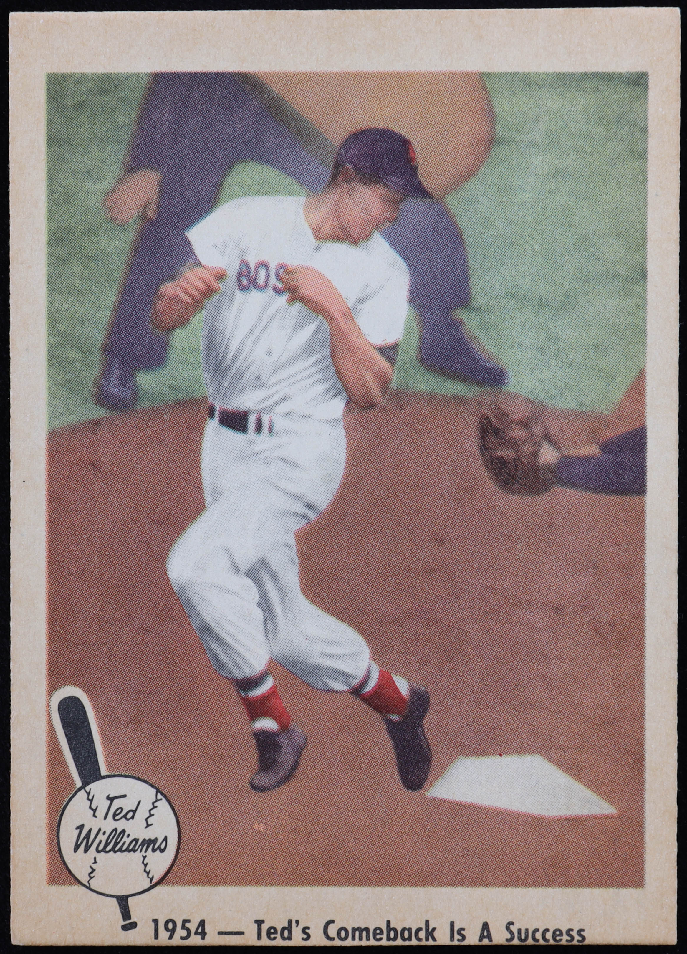 Ted's Comeback Is A Success 1959 Fleer Ted Williams #53 at PristineAuction.com Ted's Comeback Is A Success 1959 Fleer Ted Williams #53 at PristineAuction.com