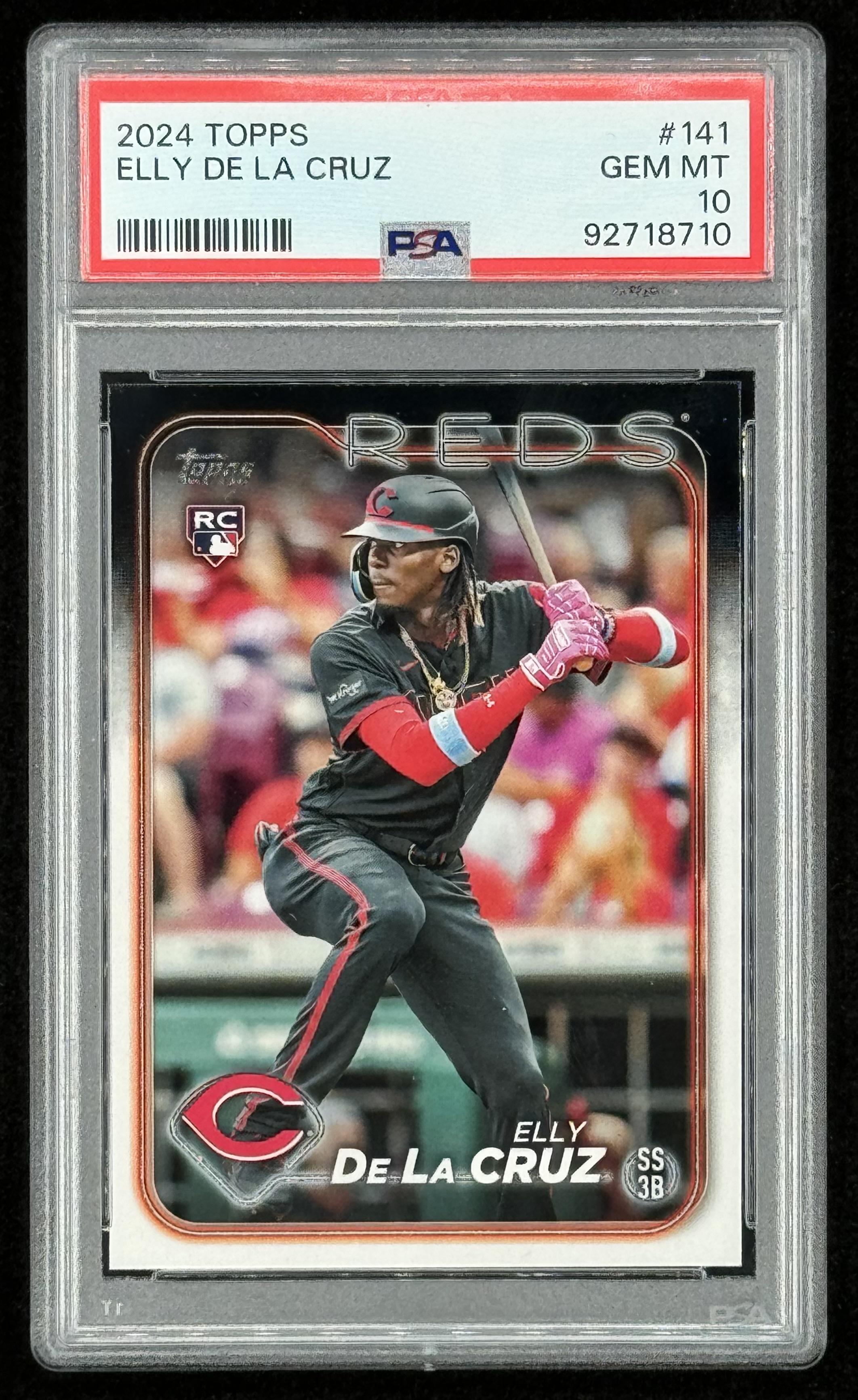 Elly De La Cruz 2024 Topps #141 RC (PSA 10) at PristineAuction.com Elly De La Cruz 2024 Topps #141 RC (PSA 10) at PristineAuction.com