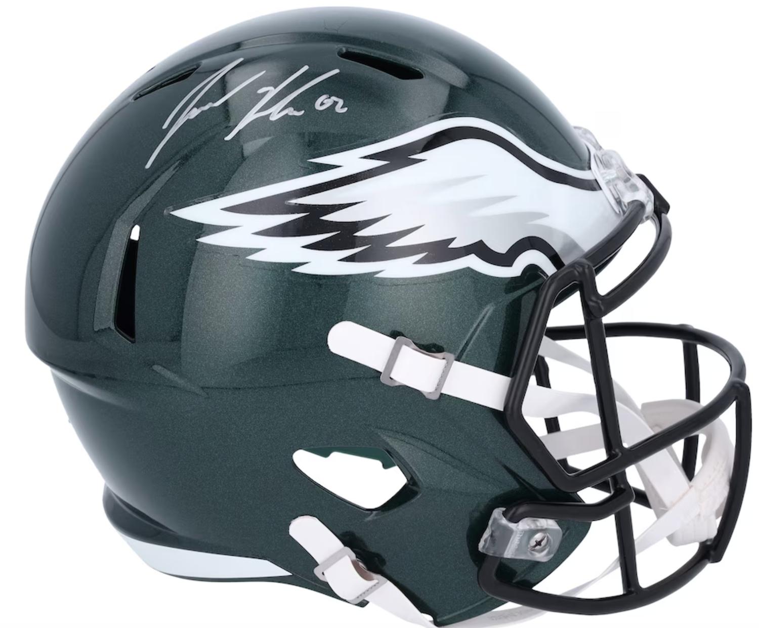 Jason Kelce Signed Eagles Full-Size Speed Helmet (Fanatics) at PristineAuction.com Jason Kelce Signed Eagles Full-Size Speed Helmet (Fanatics) at PristineAuction.com