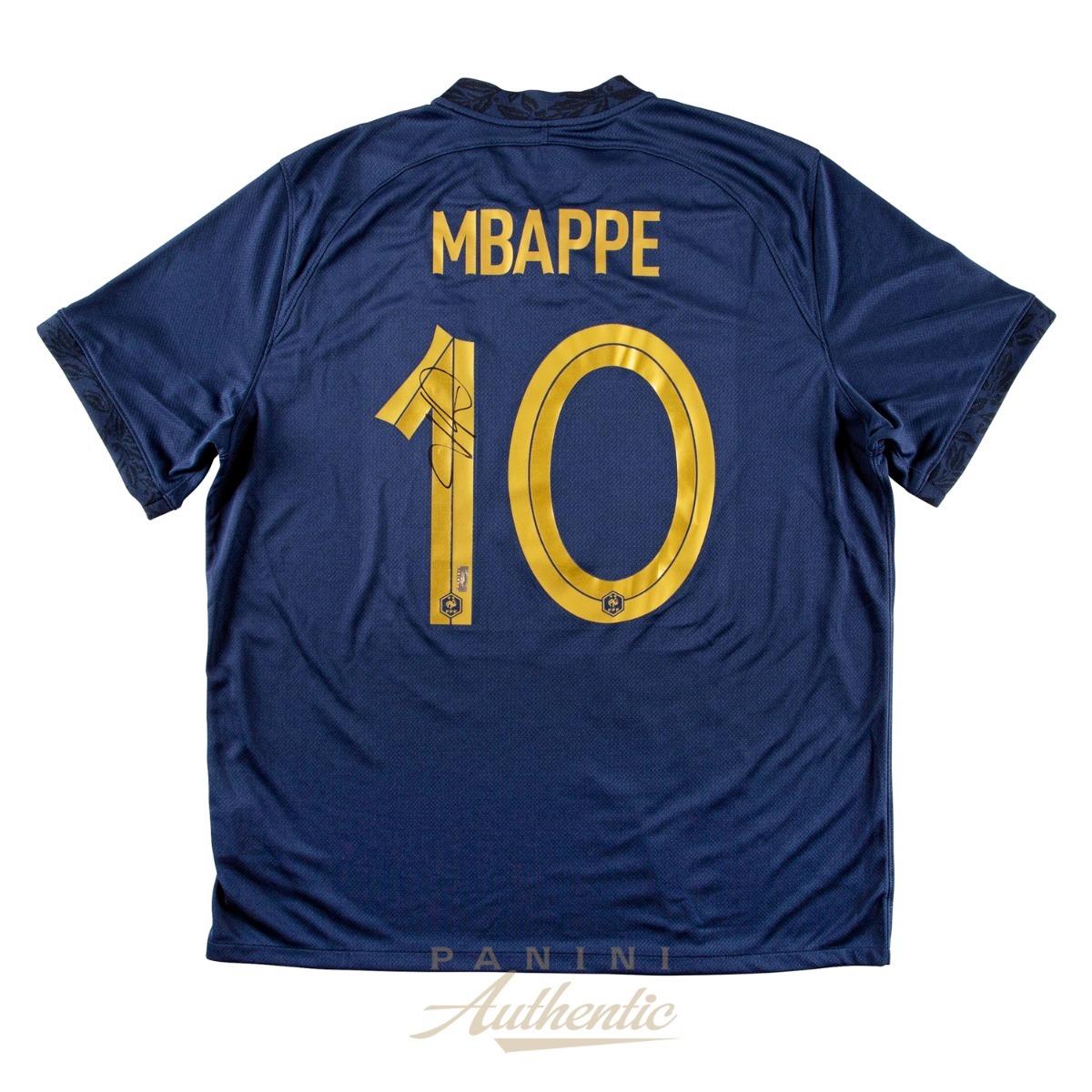 Kylian Mbappe Signed 2022 France National Team Nike Jersey (Panini