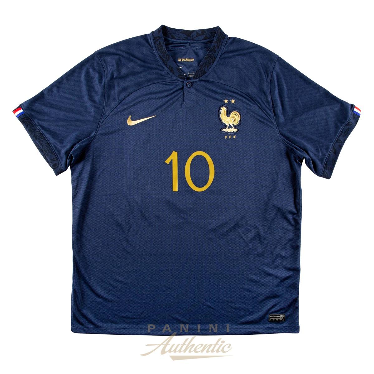 Kylian Mbappe Signed 2022 France National Team Nike Jersey (Panini