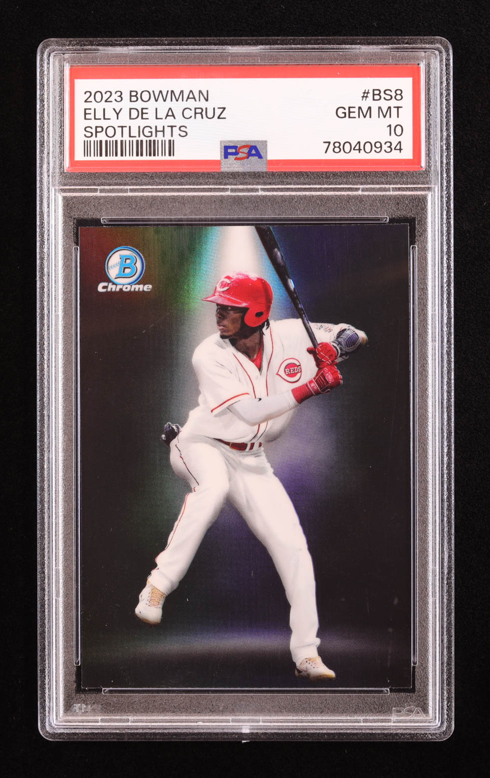 Elly De La Cruz 2023 Bowman Chrome Bowman Spotlights #BS8 (PSA 10) at PristineAuction.com Elly De La Cruz 2023 Bowman Chrome Bowman Spotlights #BS8 (PSA 10) at PristineAuction.com