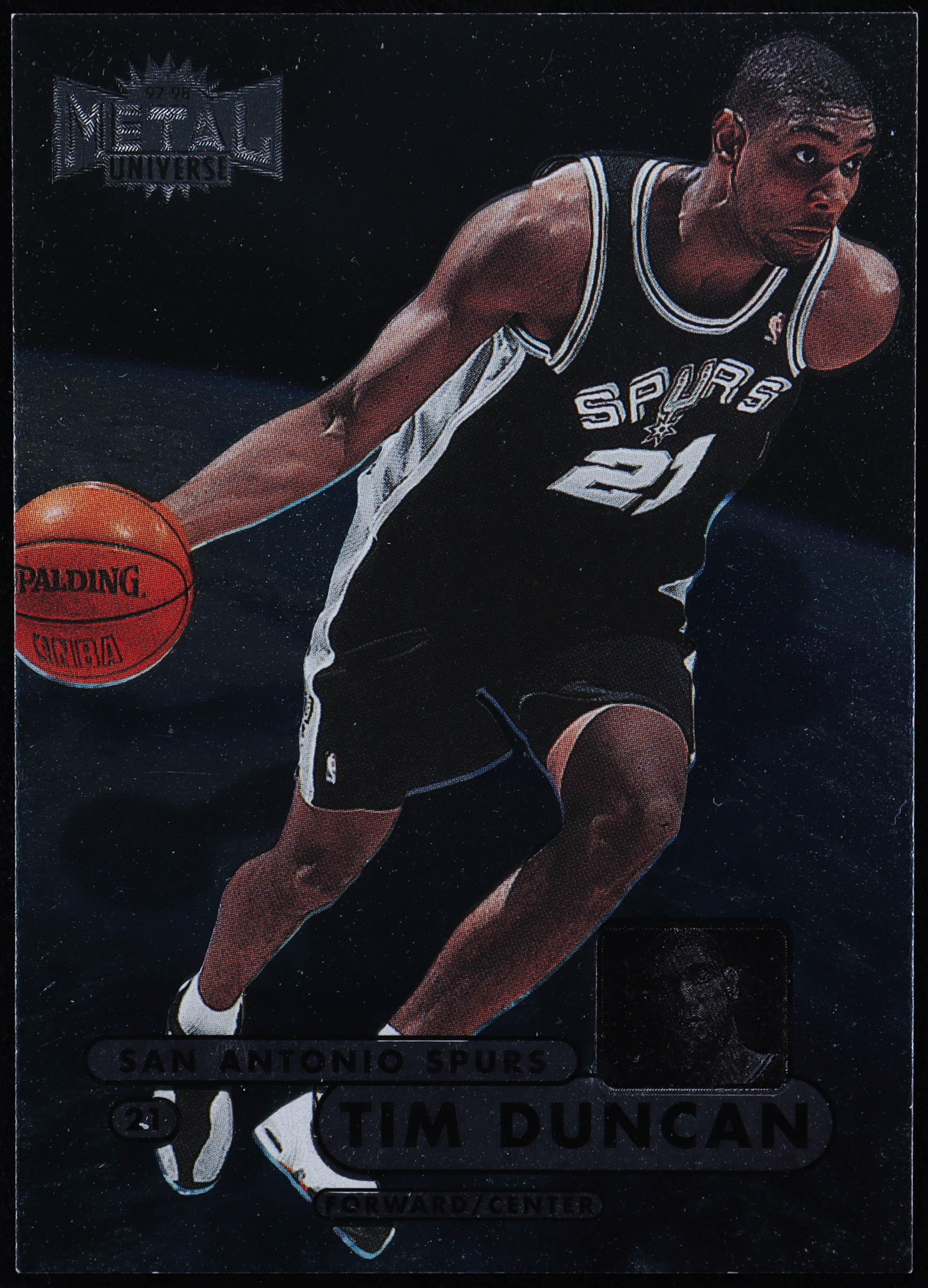 Tim Duncan 1997-98 Metal Universe Championship #72 RC at PristineAuction.com Tim Duncan 1997-98 Metal Universe Championship #72 RC at PristineAuction.com