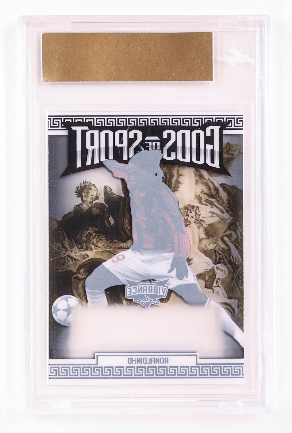 Ronaldinho 2022 Leaf Vibrance Gods of Sport Pre-Production Proof Clear Black #1/1 (Leaf) at PristineAuction.com Ronaldinho 2022 Leaf Vibrance Gods of Sport Pre-Production Proof Clear Black #1/1 (Leaf) at PristineAuction.com