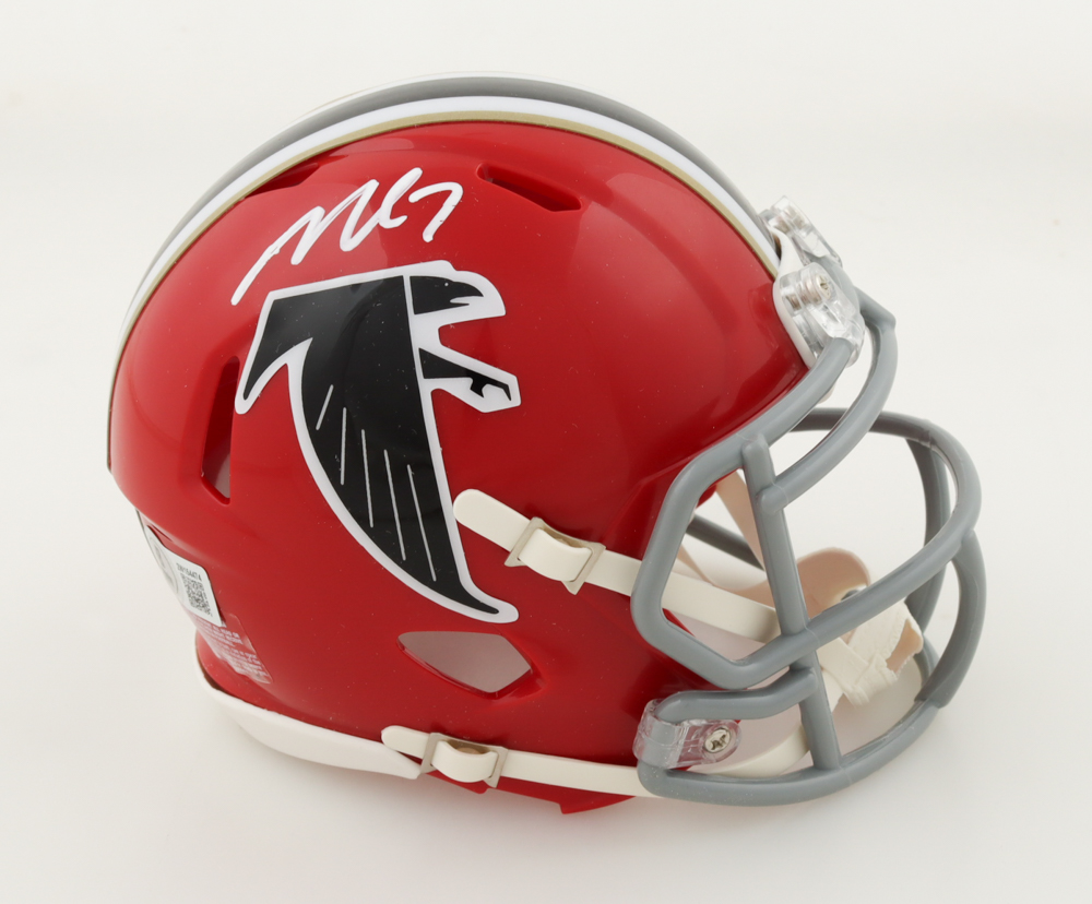 Michael Vick Signed Falcons Speed Mini Helmet (Beckett) at PristineAuction.com Michael Vick Signed Falcons Speed Mini Helmet (Beckett) at PristineAuction.com