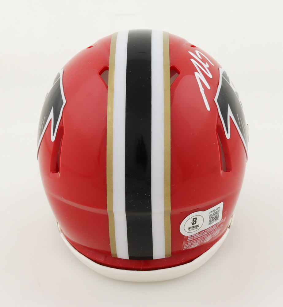 Michael Vick Signed Falcons Speed Mini Helmet (Beckett) at PristineAuction.com Michael Vick Signed Falcons Speed Mini Helmet (Beckett) at PristineAuction.com