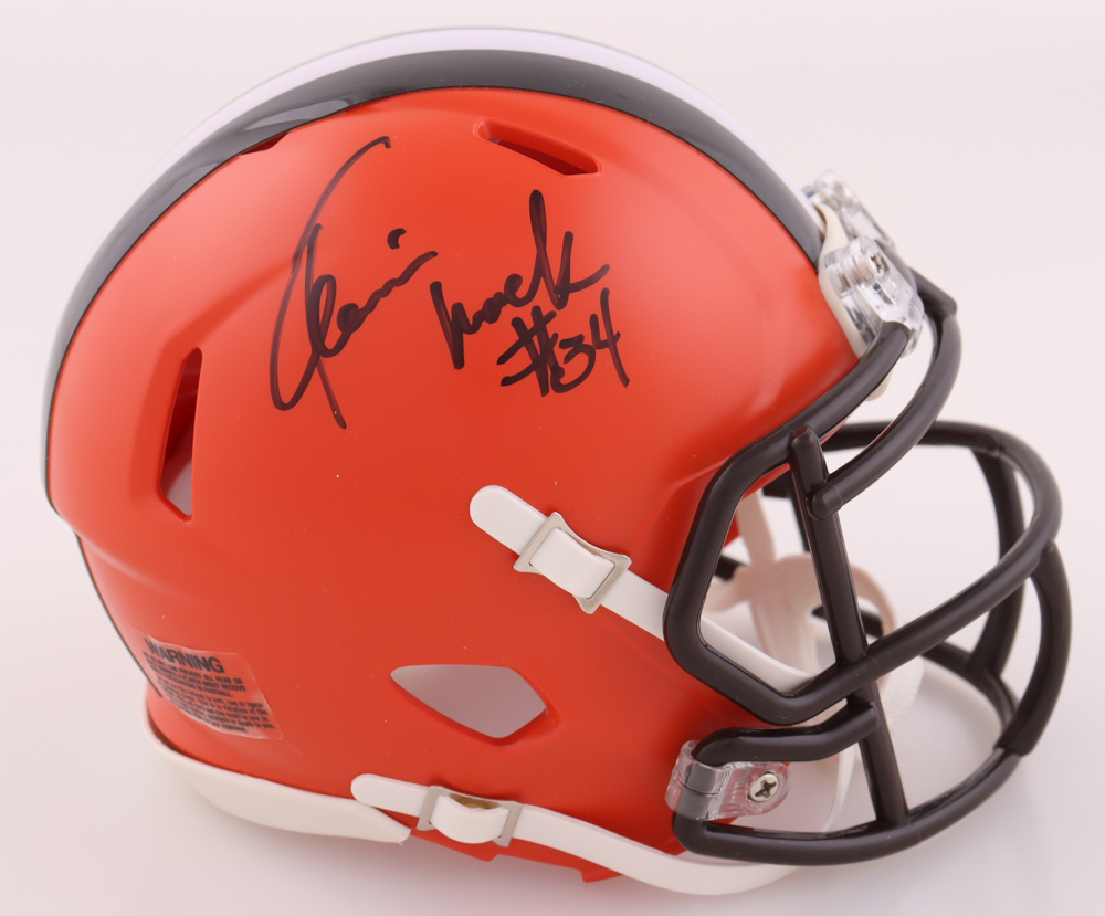 Kevin Mack Signed Browns Speed Mini Helmet (JSA) at PristineAuction.com Kevin Mack Signed Browns Speed Mini Helmet (JSA) at PristineAuction.com