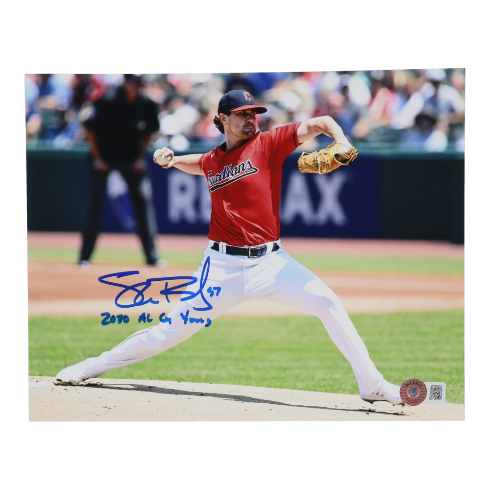 Shane Bieber Signed Guardians 8x10 Photo Inscribed "2020 AL CY Young" (Beckett) at PristineAuction.com