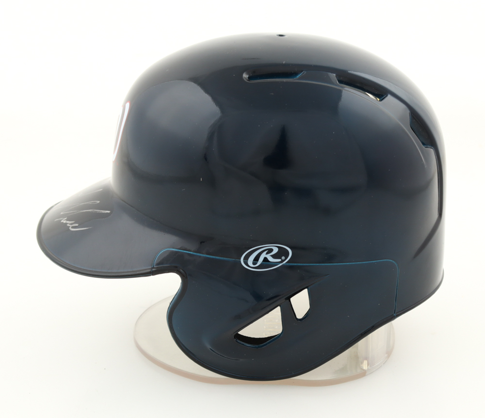 Joey Meneses Signed Nationals Mini Batting Helmet (JSA) at PristineAuction.com Joey Meneses Signed Nationals Mini Batting Helmet (JSA) at PristineAuction.com