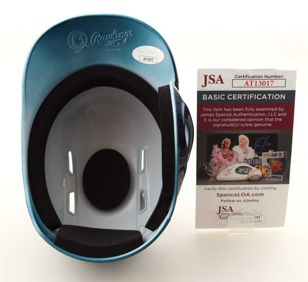 Joey Meneses Signed Nationals Mini Batting Helmet (JSA) at PristineAuction.com Joey Meneses Signed Nationals Mini Batting Helmet (JSA) at PristineAuction.com