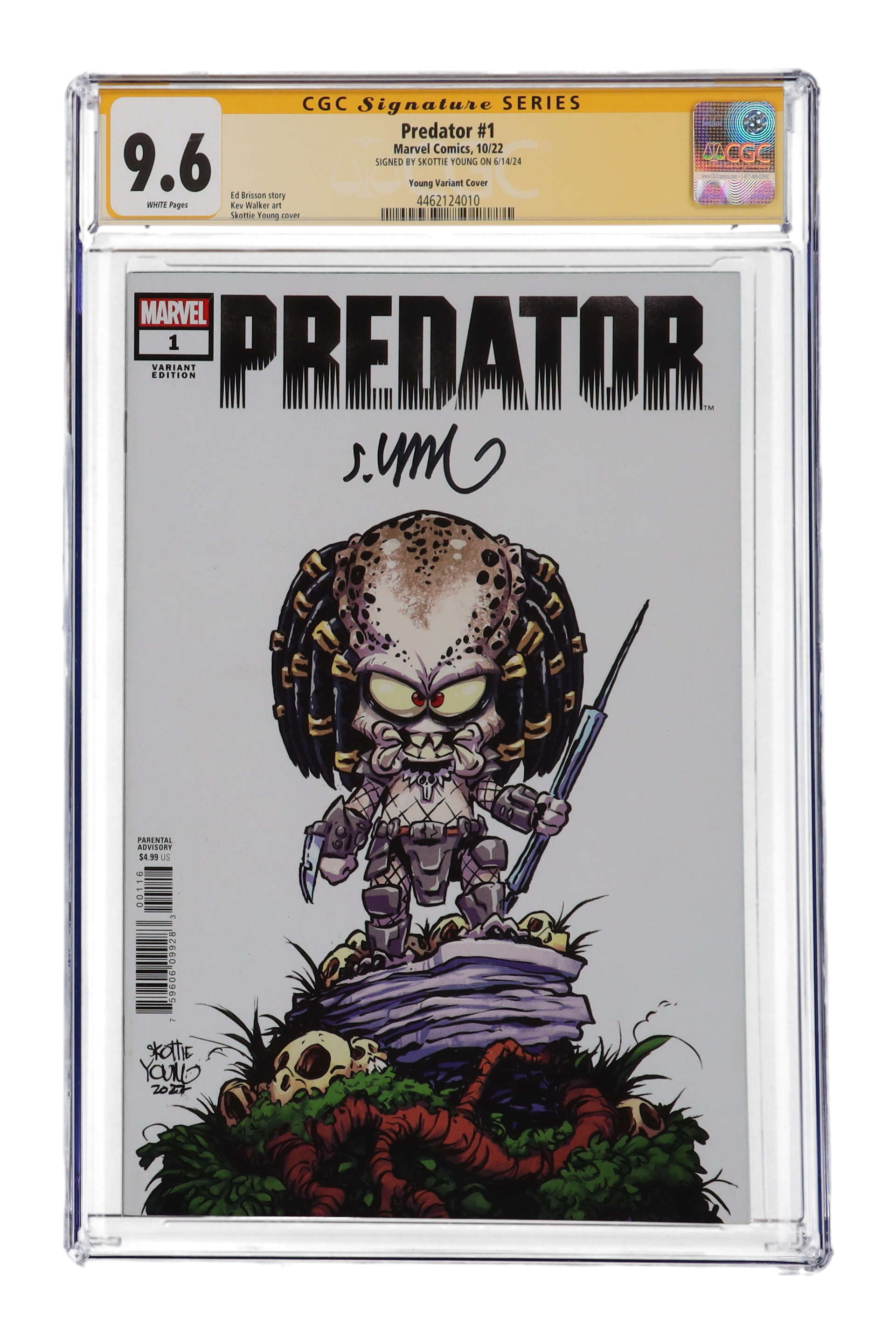 Skottie Young Signed 2022 "Predator" Issue #1 Marvel Comic Book (CGC 9.6) at PristineAuction.com Skottie Young Signed 2022 "Predator" Issue #1 Marvel Comic Book (CGC 9.6) at PristineAuction.com