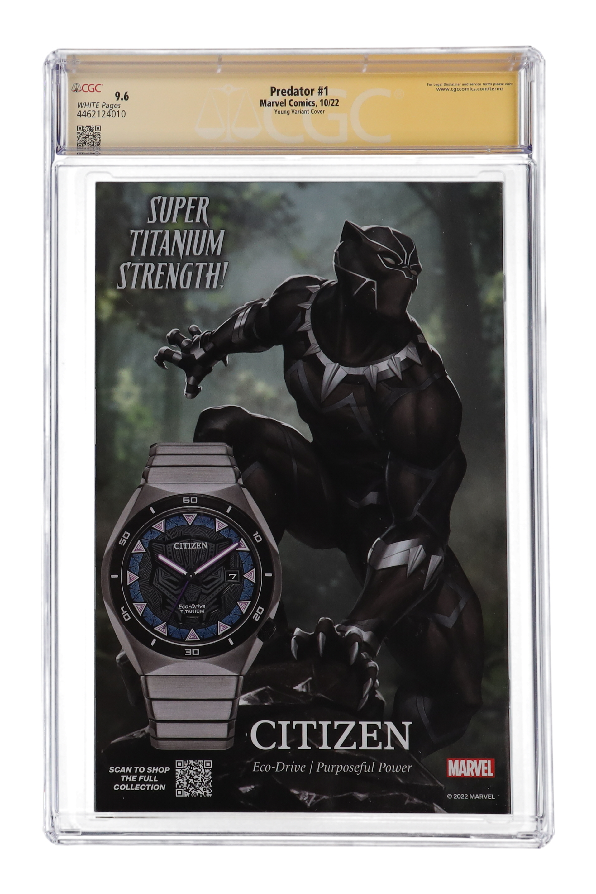 Skottie Young Signed 2022 "Predator" Issue #1 Marvel Comic Book (CGC 9.6) at PristineAuction.com Skottie Young Signed 2022 "Predator" Issue #1 Marvel Comic Book (CGC 9.6) at PristineAuction.com