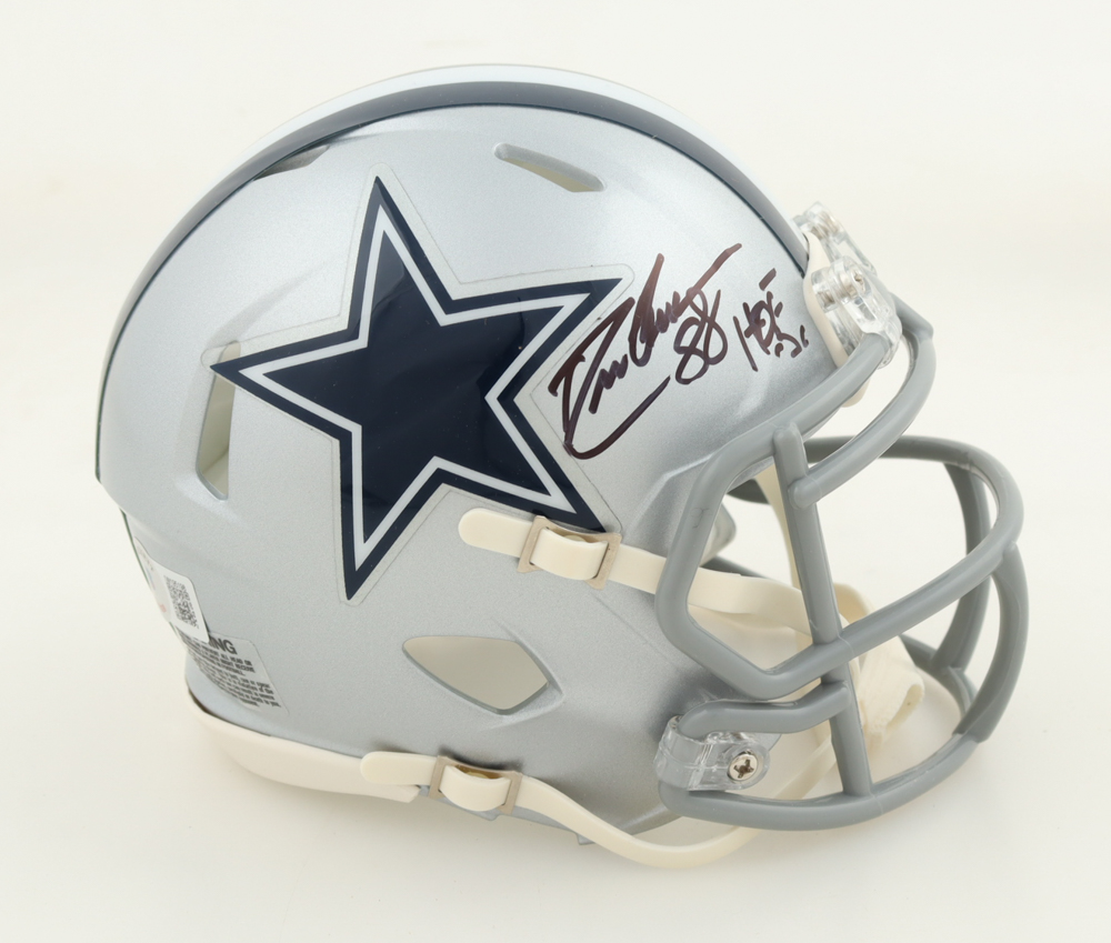 Drew Pearson Signed Cowboys Speed Mini Helmet Inscribed "HOF '21" (Beckett) at PristineAuction.com Drew Pearson Signed Cowboys Speed Mini Helmet Inscribed "HOF '21" (Beckett) at PristineAuction.com