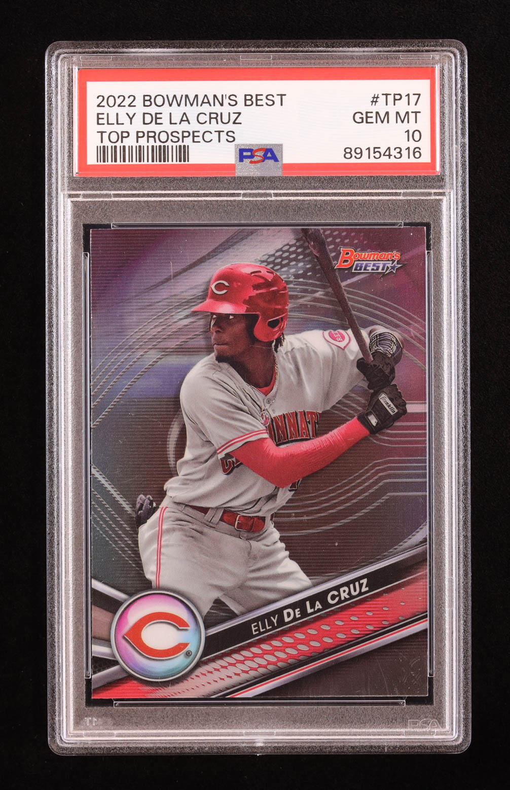 Elly De La Cruz 2022 Bowman's Best Top Prospects #TP17 RC (PSA 10) at PristineAuction.com Elly De La Cruz 2022 Bowman's Best Top Prospects #TP17 RC (PSA 10) at PristineAuction.com