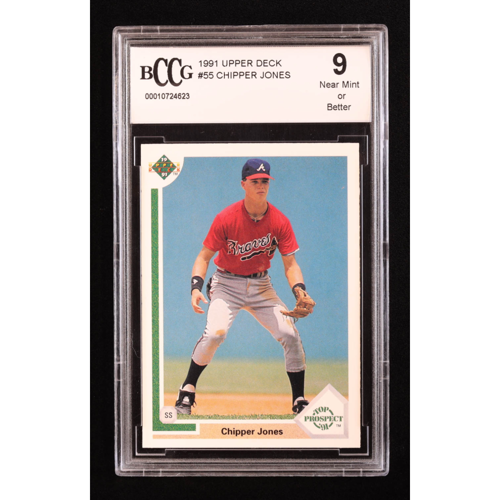 Chipper Jones 1991 Upper Deck #55 RC (BCCG 9) | Pristine Auction
