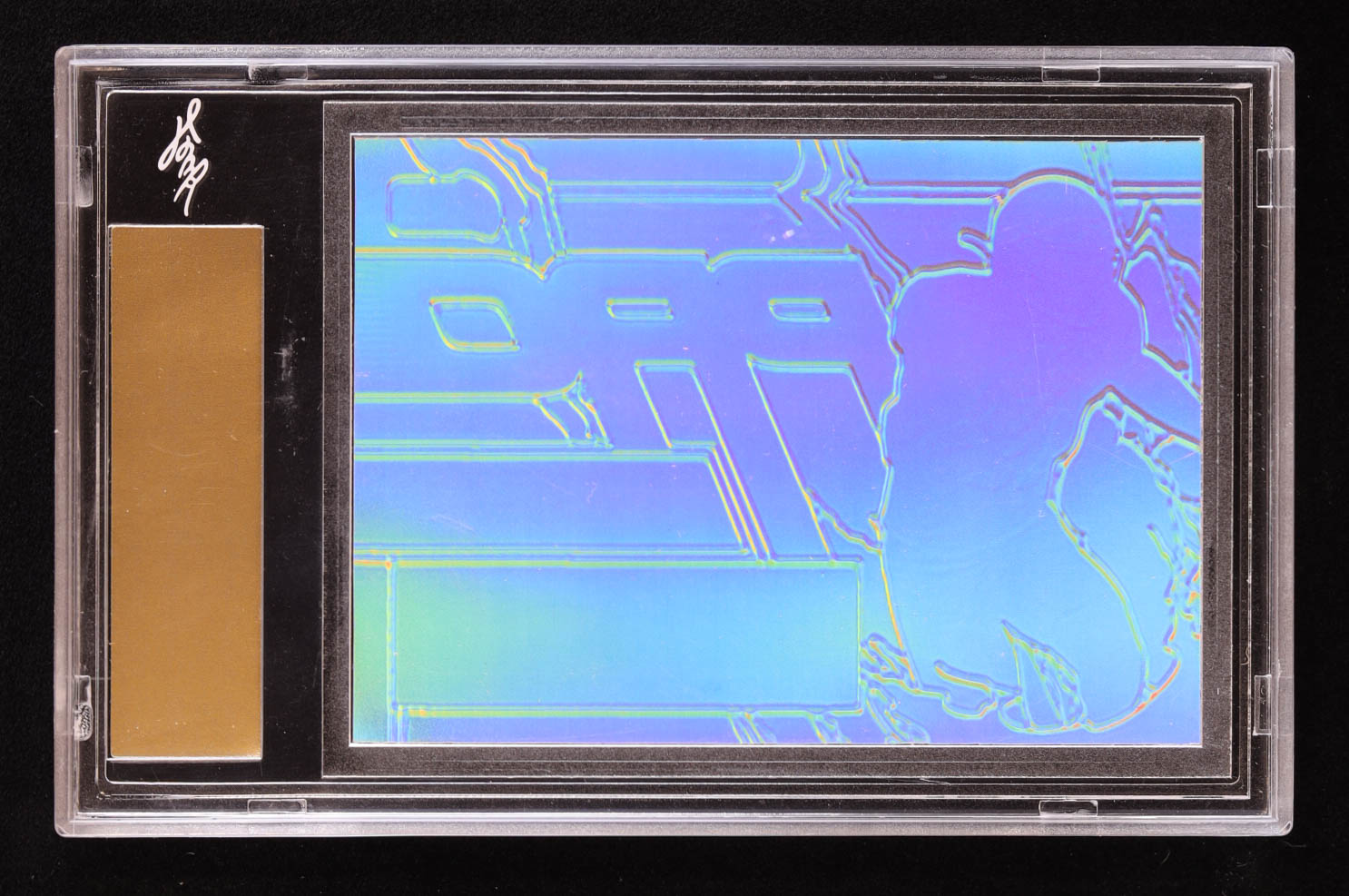 Brock Bowers 2023 Pro Set Metal Football Goin' Pro Autographed Pre-Production Proof Prismatic Pink #1/1 RC (Leaf) at PristineAuction.com Brock Bowers 2023 Pro Set Metal Football Goin' Pro Autographed Pre-Production Proof Prismatic Pink #1/1 RC (Leaf) at PristineAuction.com