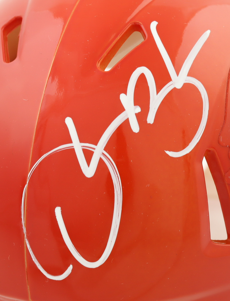 Derrick Brooks Signed Buccaneers Flash Alternate Speed Mini Helmet (Beckett & Prova) at PristineAuction.com Derrick Brooks Signed Buccaneers Flash Alternate Speed Mini Helmet (Beckett & Prova) at PristineAuction.com