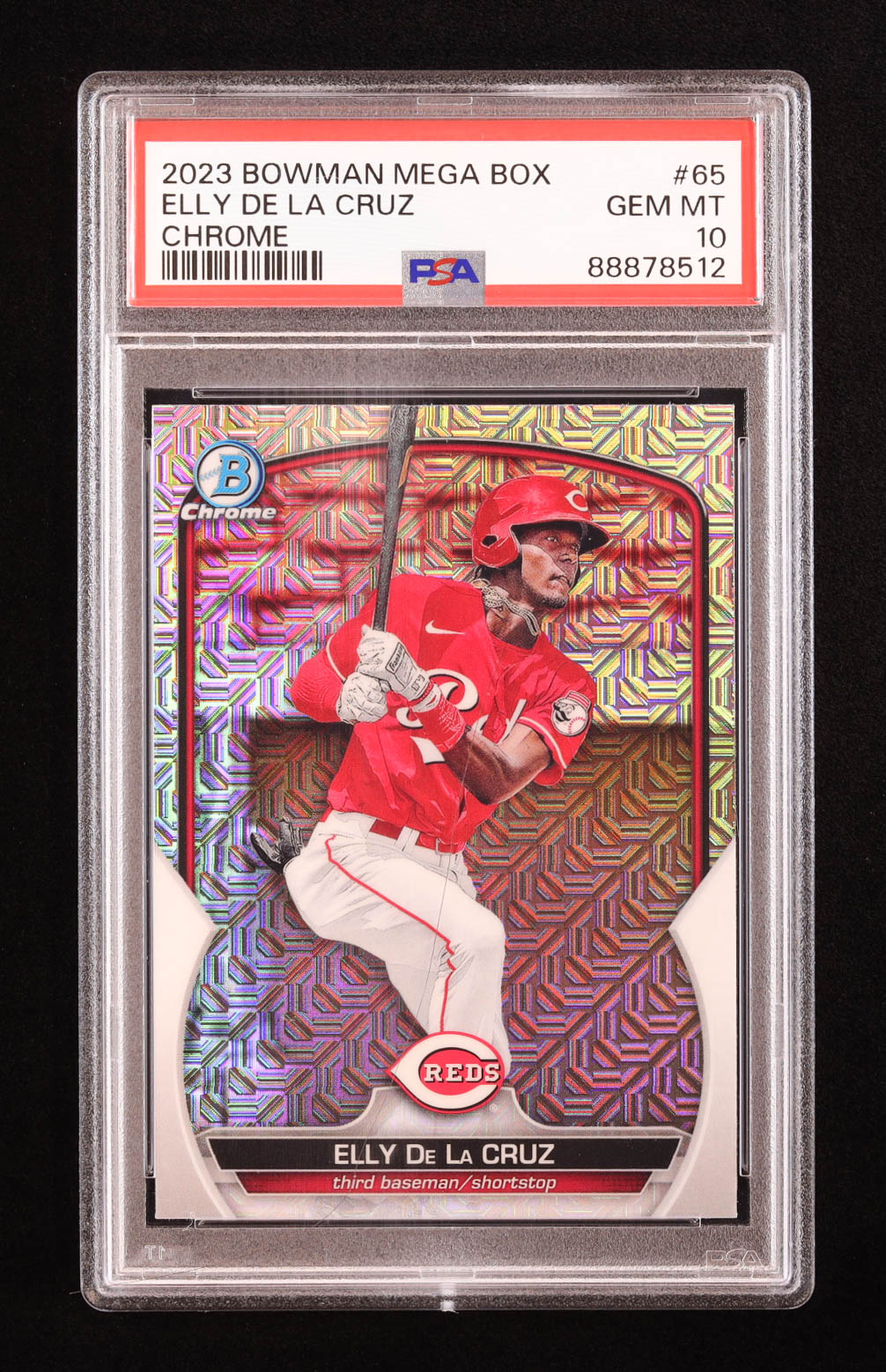 Elly De La Cruz 2023 Bowman Chrome Mega Box Prospects #BCP65 RC (PSA 10) at PristineAuction.com Elly De La Cruz 2023 Bowman Chrome Mega Box Prospects #BCP65 RC (PSA 10) at PristineAuction.com