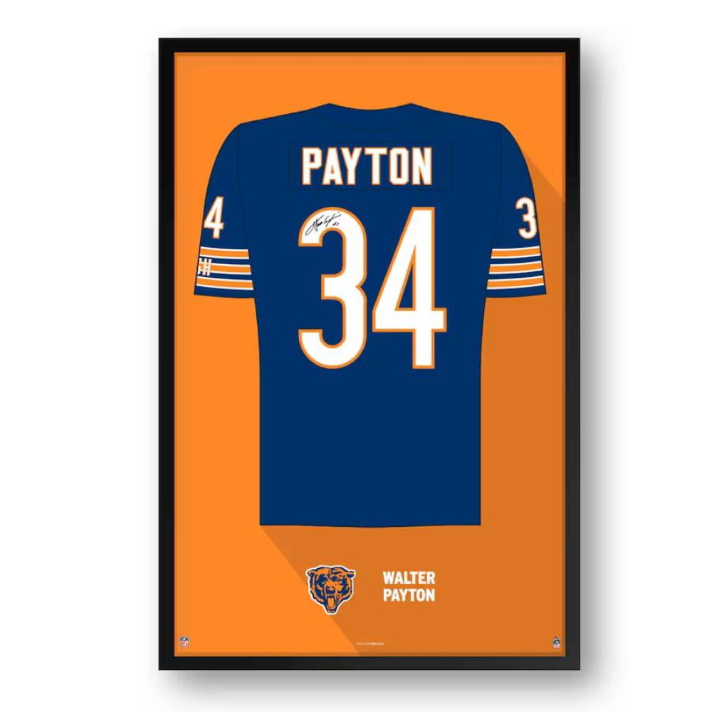 Walter Payton Bears Custom Framed Jersey Art Print at PristineAuction.com Walter Payton Bears Custom Framed Jersey Art Print at PristineAuction.com