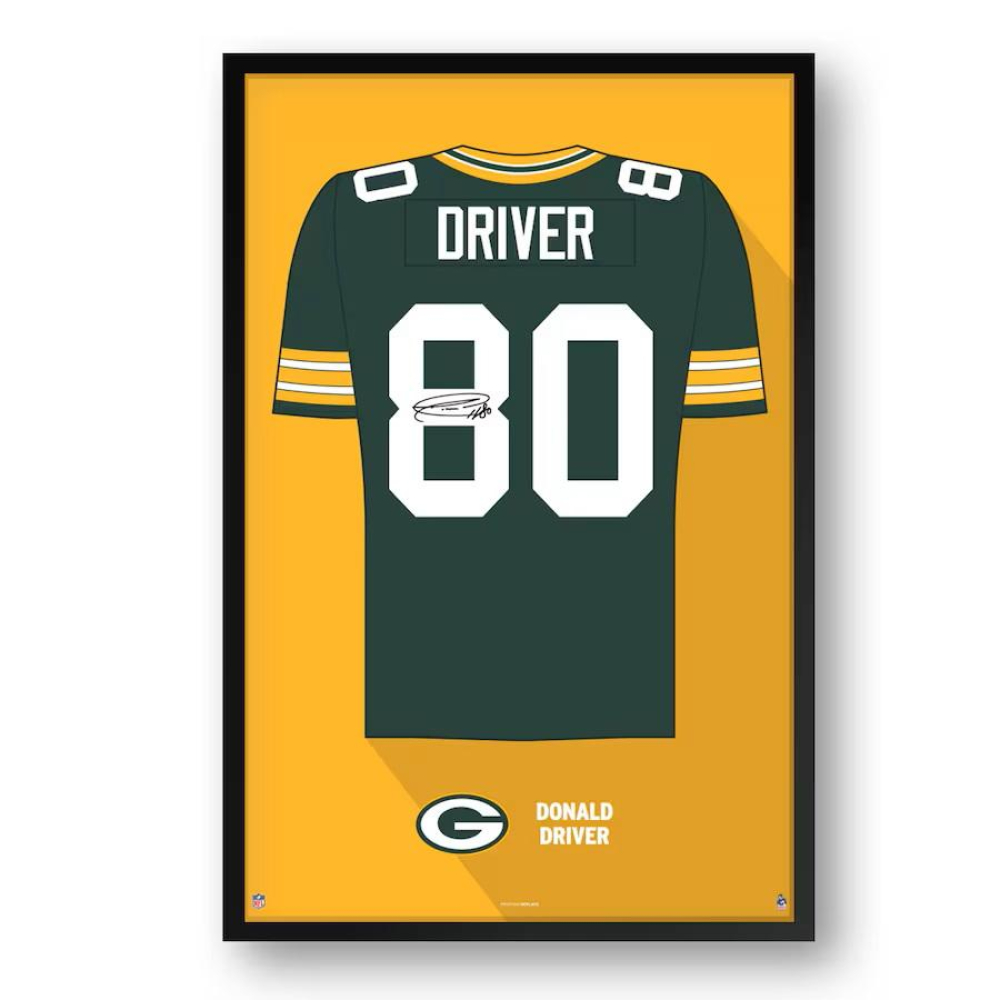 Donald Driver Packers Custom Framed Jersey Art Print at PristineAuction.com Donald Driver Packers Custom Framed Jersey Art Print at PristineAuction.com