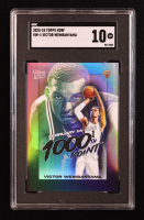 Victor Wembanyama 2023-24 Topps Now Victor Wembanyama #VW1 RC (SGC 10) at PristineAuction.com